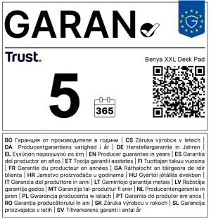 TRUST BENYA XXL DESK PAD - PURPLE - obrázek 2
