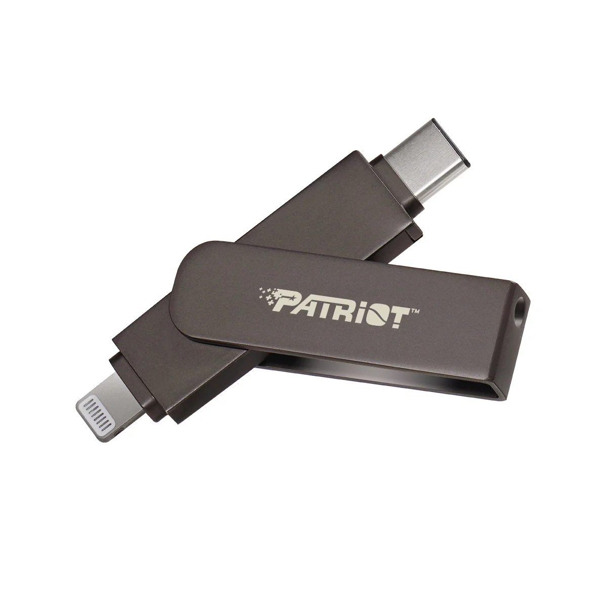 Patriot iLuxe Stick C MFi/256GB/USB 3.2/Lightning + USB-C/Černá