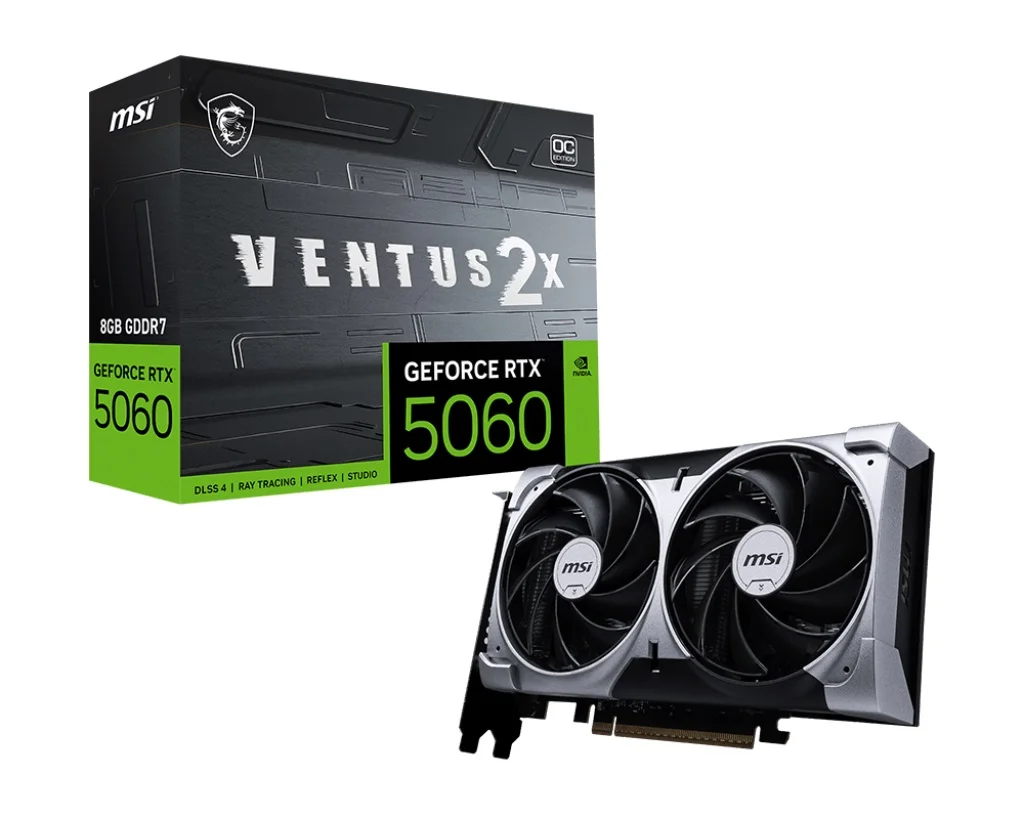 MSI GeForce RTX 5060 VENTUS 2X OC 8GB GDDR7