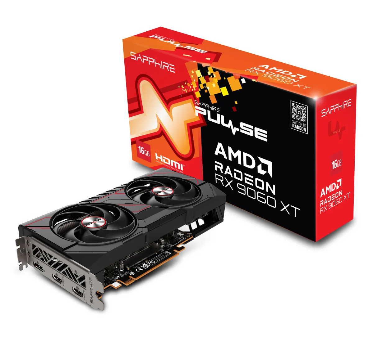 Sapphire PULSE AMD Radeon RX 9060 XT/16GB/GDDR6