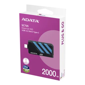 ADATA SC735/2TB/SSD/Externí/Modrá/5R - obrázek 4