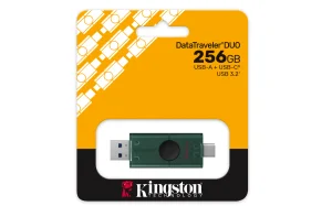 DataTraveler Duo G2/256GB/USB 3.2/USB-A + USB-C/Zelená - obrázek 2