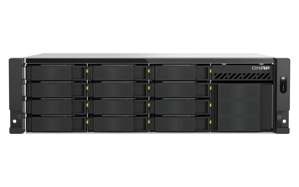QNAP TS-h1655XeU-RP NAS 12x SATA 8GB RAM 10GbE