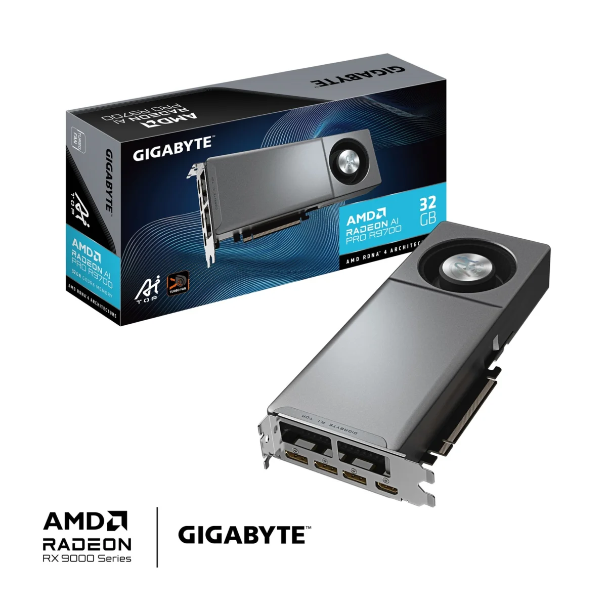 GIGABYTE Radeon AI PRO R9700 AI TOP 32GB GDDR6