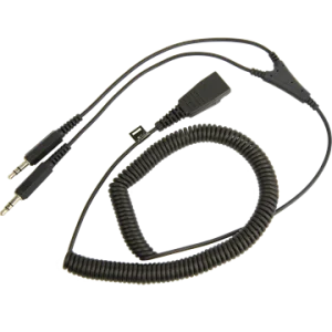 Jabra QD-2x3,5mm, 0,5-2m, coiled - obrázek 2