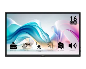 MSI PRO MP165 E6 15.6" FHD IPS Monitor 60Hz