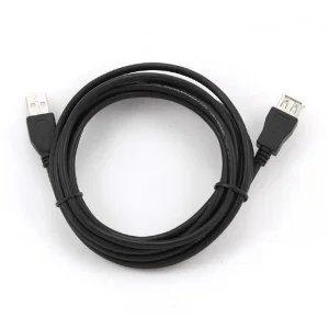 Kabel USB A-A 3m 2.0 prodlužovací HQ Black - obrázek 3