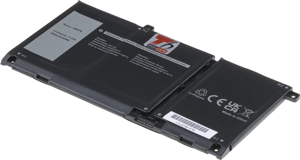 Baterie T6 Power Dell Latitude 3410, 3510, Inspiron 5501, Vostro 5401, 3555mAh, 40Wh, 3cell, Li-pol