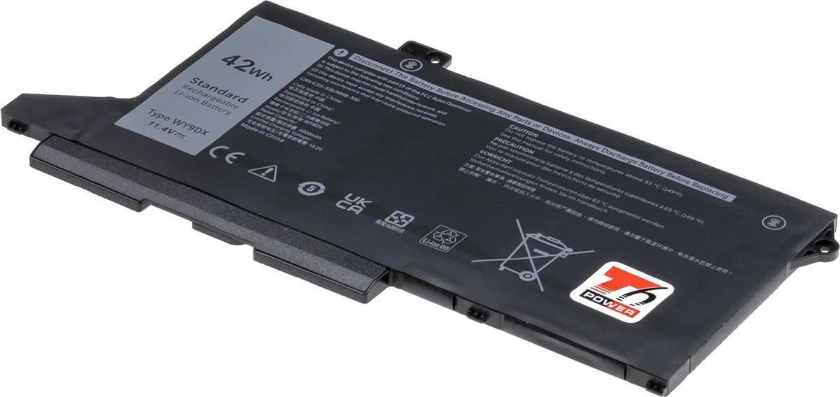 Baterie T6 Power pro Dell Latitude 5420, 5520, Precision 3560, 3680mAh, 42Wh, 3cell, Li-pol