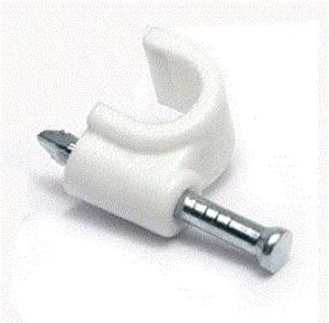 DATACOM Kabelová příchytka  (7mm) bílá 100ks