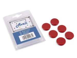 Set magnetů AVELI, červená barva - obrázek 3