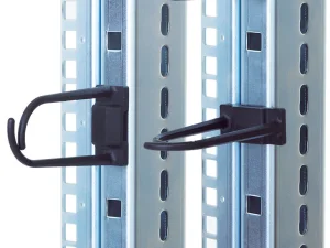 Plastový háček velký otvor 60x30 černý - obrázek 2