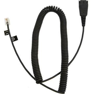 Jabra QD-RJ10, 0,5-2 m, coiled, Siemens
