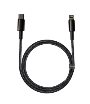 Baseus CATLWJ-01 Tungsten Gold Fast Charge Kabel USB-C to Lightning 20W 1m Black - obrázek 2