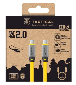 Tactical Fat Man 2.0 Cable USB-C/USB-C 1m Yellow - obrázek 2
