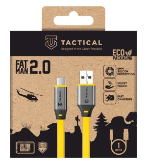 Tactical Fat Man 2.0 Cable USB-A/USB-C 1m Yellow - obrázek 2