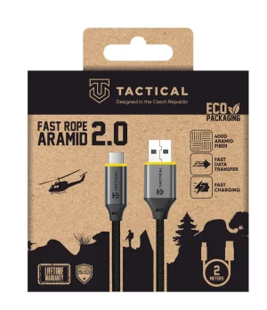 Tactical Fast Rope Aramid 2.0 Cable USB-A/USB-C 2m - obrázek 2