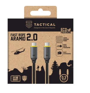 Tactical Fast Rope Aramid 2.0 Cable USB-C/USB-C 0.3m - obrázek 2