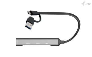 i-tec USB-A/USB-C Metal HUB 1x USB-C 3.1 + 3x USB 2.0 - obrázek 3