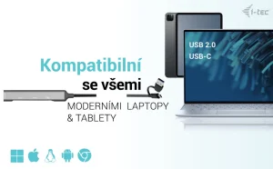 i-tec USB-A/USB-C Metal HUB 1x USB-C 3.1 + 3x USB 2.0 - obrázek 5