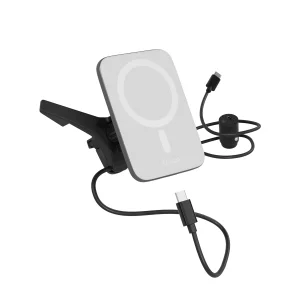 Epico Qi2 Mag+ ultra tenká autonabíječka - bílá