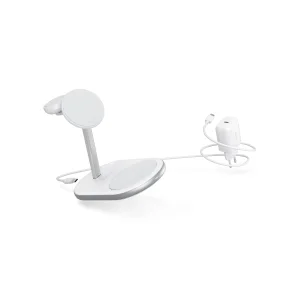 Epico 3v1 nabíjecí stojánek  - bílý