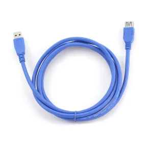 Kabel USB A-A 1,8m USB 3.0 prodlužovací, modrý - obrázek 2
