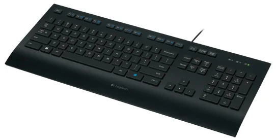 Logitech K280e/Drátová USB/US layout/Černá