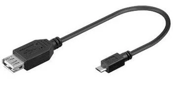 PremCord USB kab redukceA/fem-MicroUSB/male20cmOTG