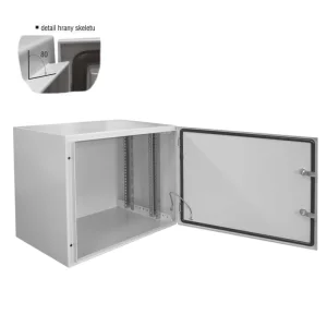 Datacom 19"venkovní rozvaděč 9U/600x400 IP65 šedý - obrázek 3