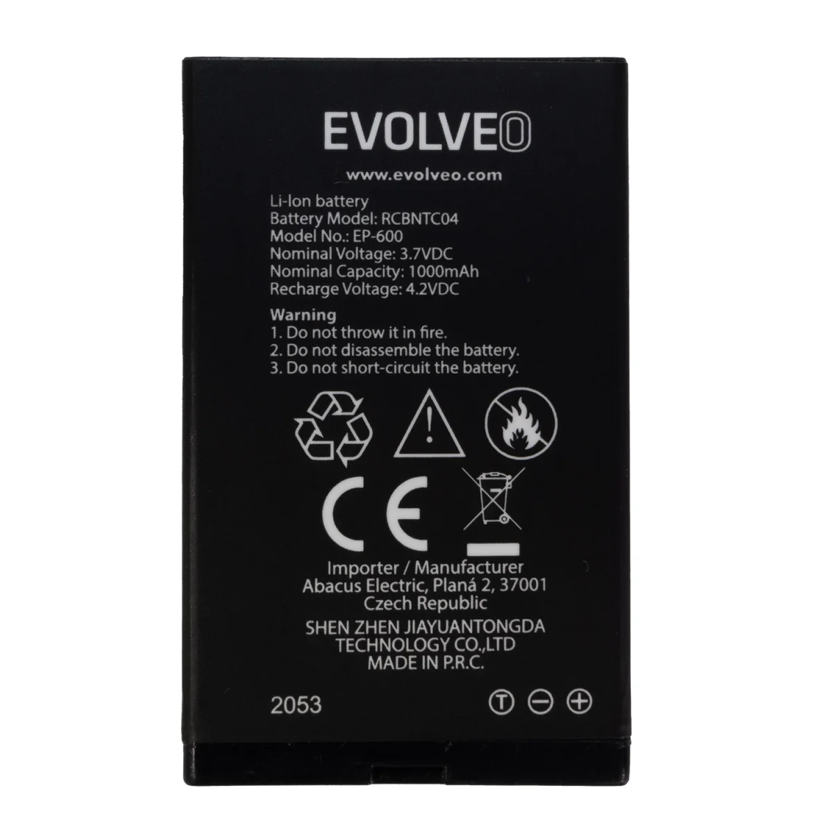 EVOLVEO orig. baterie 1000 mAh pro EasyPhone XD/XR (EP-600/601)