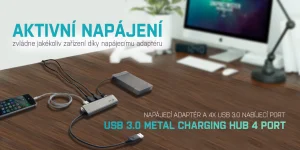 i-tec USB 3.0 Metal Charging HUB 4 Port - obrázek 2