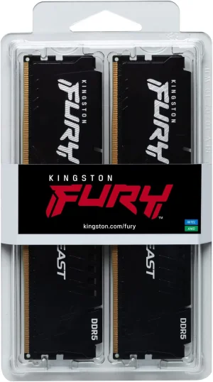 Kingston FURY Beast/DDR5/128GB/5200MHz/CL40/4x32GB/Black - obrázek 5