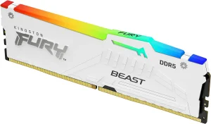 Kingston FURY Beast/DDR5/128GB/5200MHz/CL40/4x32GB/RGB/White - obrázek 3