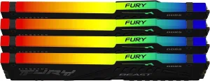 Kingston FURY Beast/DDR5/128GB/5600MHz/CL40/4x32GB/RGB/Black - obrázek 2