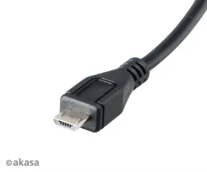 AKASA - USB kabel OTG - mikro USBna USB - 15 cm - obrázek 3