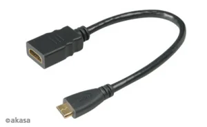 AKASA - HDMI na mini HDMI adaptér - 25 cm