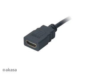 AKASA - HDMI na mikro HDMI adaptér - 25 cm - obrázek 3