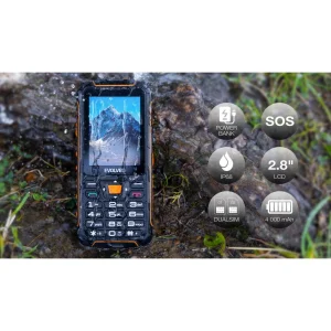 EVOLVEO StrongPhone Z6, IP68 odolný Dual SIM telefon, 2,8"LCD, 4000mAh, Powerbanka, černo-oranžový - obrázek 13