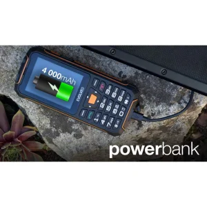EVOLVEO StrongPhone Z6, IP68 odolný Dual SIM telefon, 2,8"LCD, 4000mAh, Powerbanka, černo-oranžový - obrázek 8