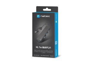 Rozbočovač Natec MAYFLY 4xUSB-A 3.0 HUB + USB-A adaptér - obrázek 2