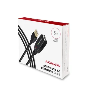 AXAGON ADR-205, USB 2.0 A-M -> A-F aktivní prodlužovací / repeater kabel, 5m - obrázek 4