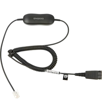 Jabra Smart Cord, QD-RJ9/10, 0,7-2m, coiled