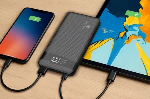 VIKING POWER BANK PN-961PD QC3.0 10000mah, QUICK CHARGE 3.0, Černá - obrázek 3