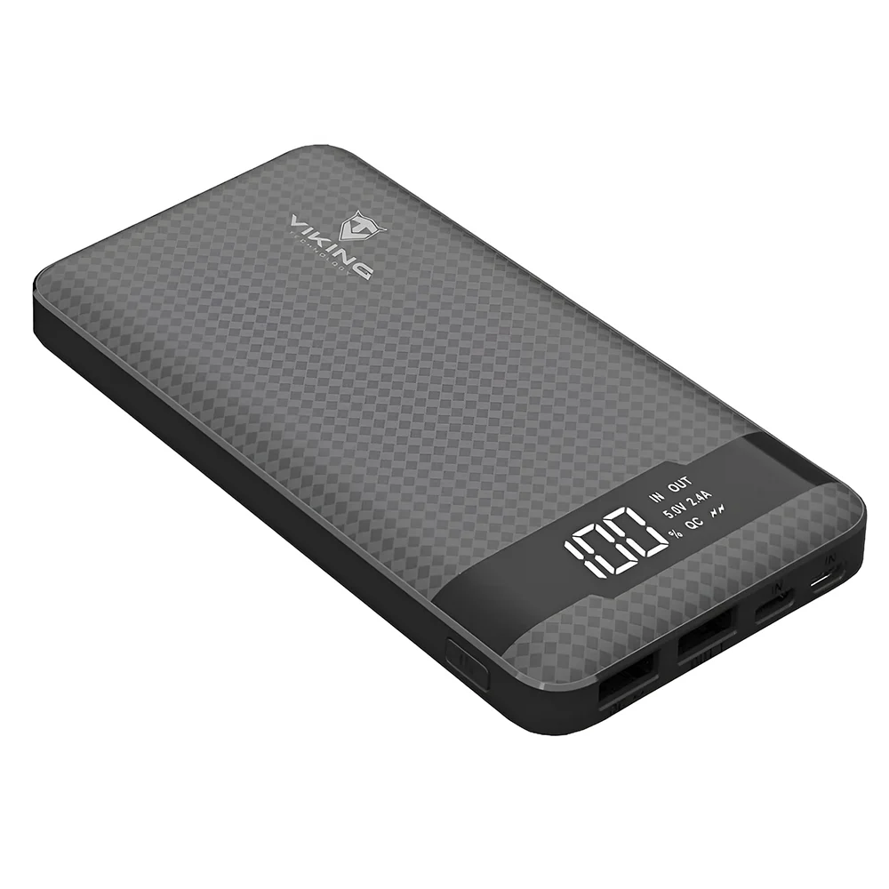 VIKING POWER BANK PN-961PD QC3.0 10000mah, QUICK CHARGE 3.0, Černá