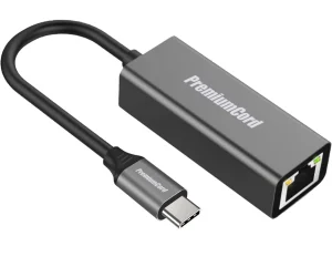 PremiumCord Převodník USB-C na Gigabit kon. RJ45