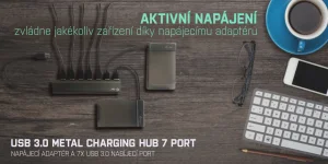 i-tec USB 3.0 Metal Charging HUB 7 Port - obrázek 2