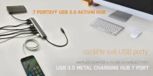i-tec USB 3.0 Metal Charging HUB 7 Port - obrázek 4