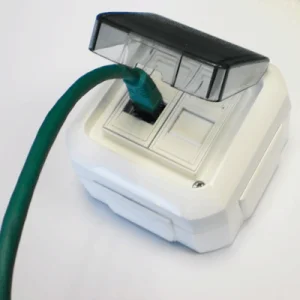 ABB Datová zásuvka OUTDOOR IP54 STP CAT5E 2xRJ45 - obrázek 2
