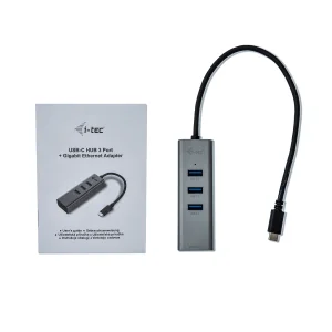 i-tec USB-C Metal HUB 3 Port + Gigabit Ethernet - obrázek 2